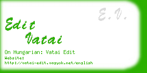 edit vatai business card